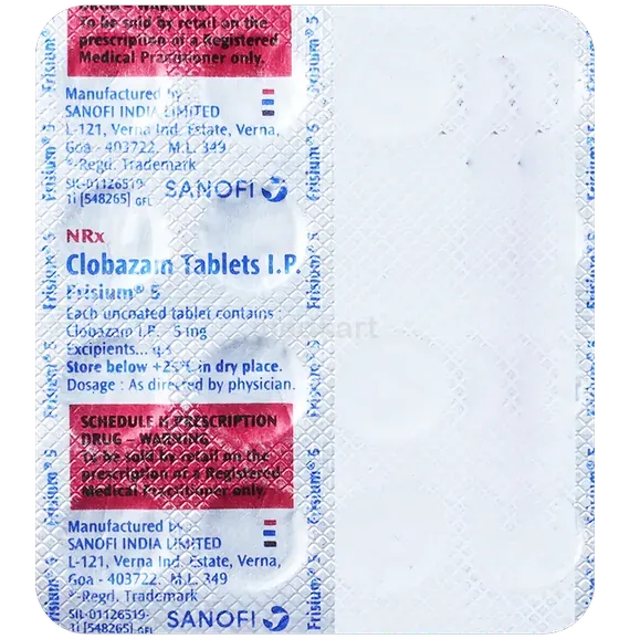 frisium 5mg tablet 15's